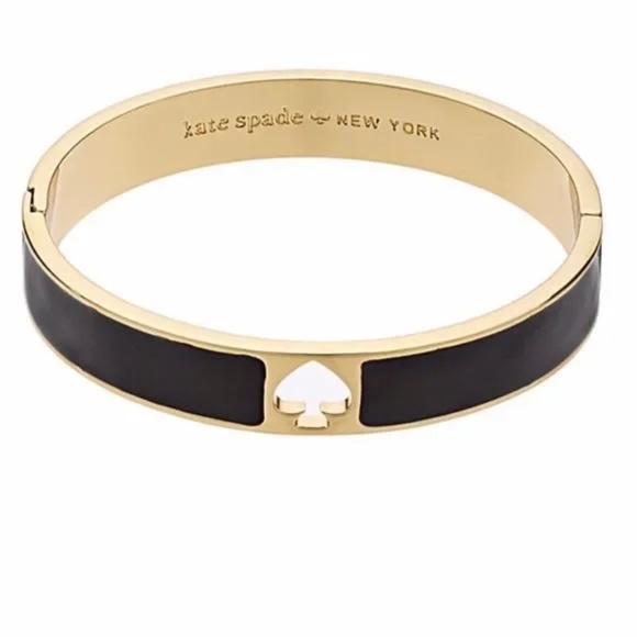 Kate Spade Hole Punch Spade Hinge Bangle - Picture 1 of 3